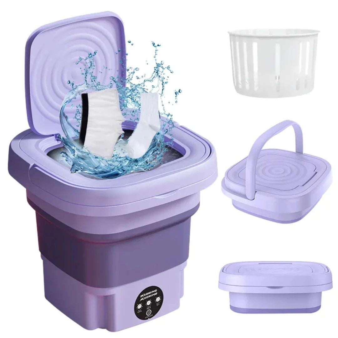 Mini Folding Portable Washing Machine with Dryer