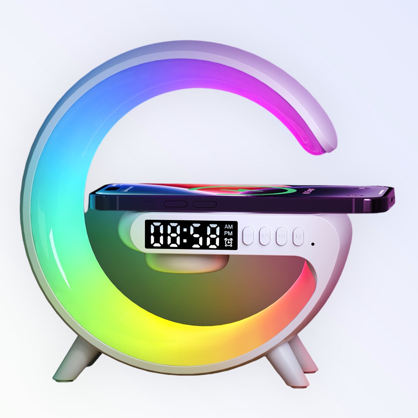 BT 2301 LED WIRELESS CHARGING SPEAKER 🔊