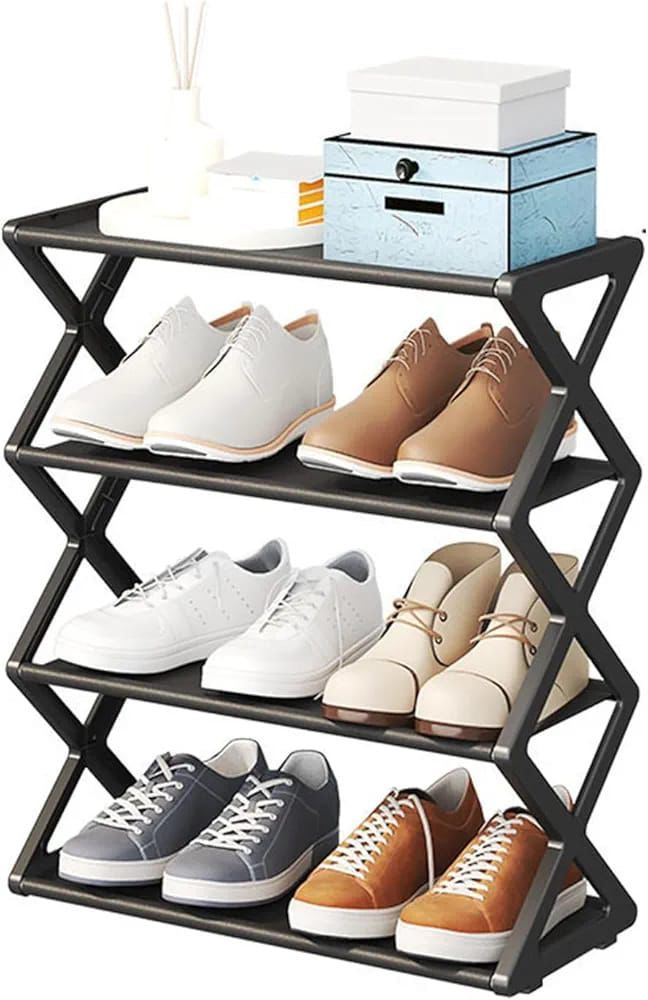 X SHAPED SHOE RACK