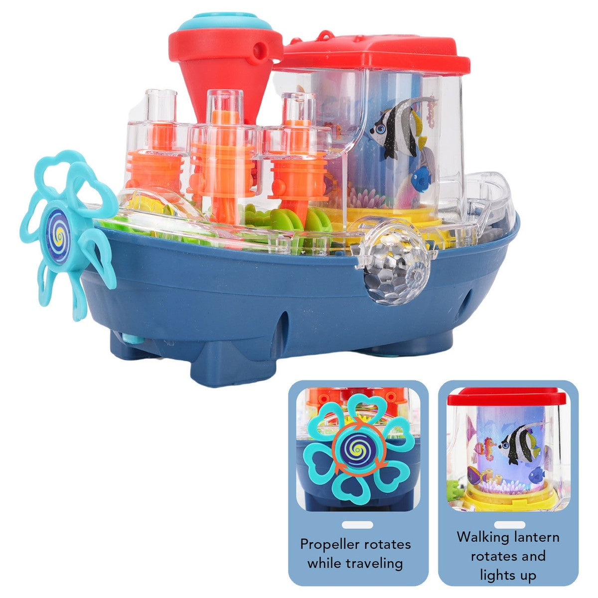 YJ Toys Transparent Gear Land Ship (Model No. YJ388-67)