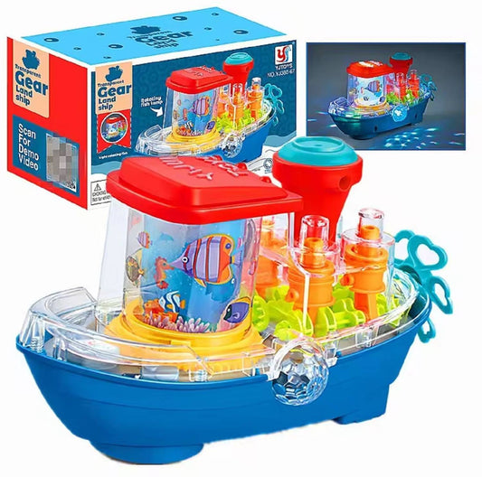YJ Toys Transparent Gear Land Ship (Model No. YJ388-67)