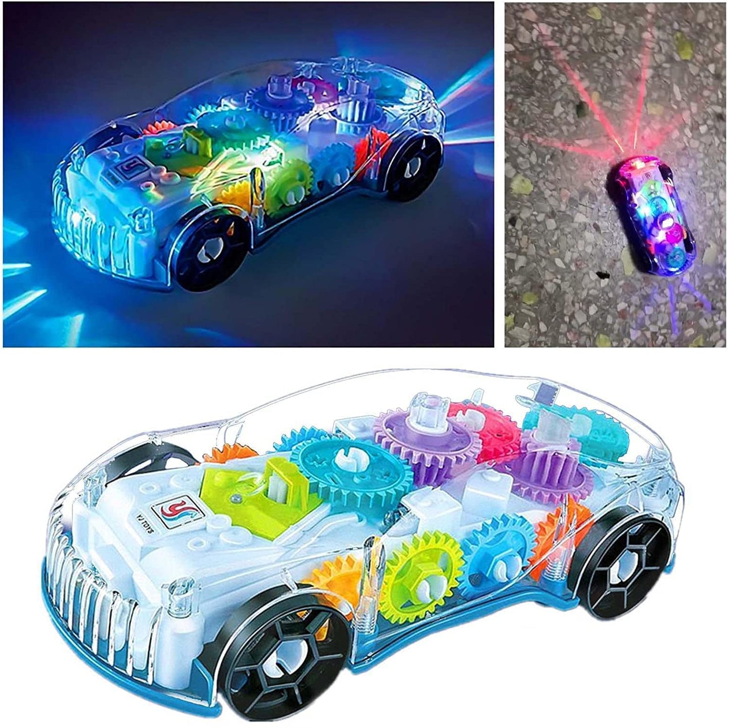 Police Gear Car (Model YJ388-70) is a transparent