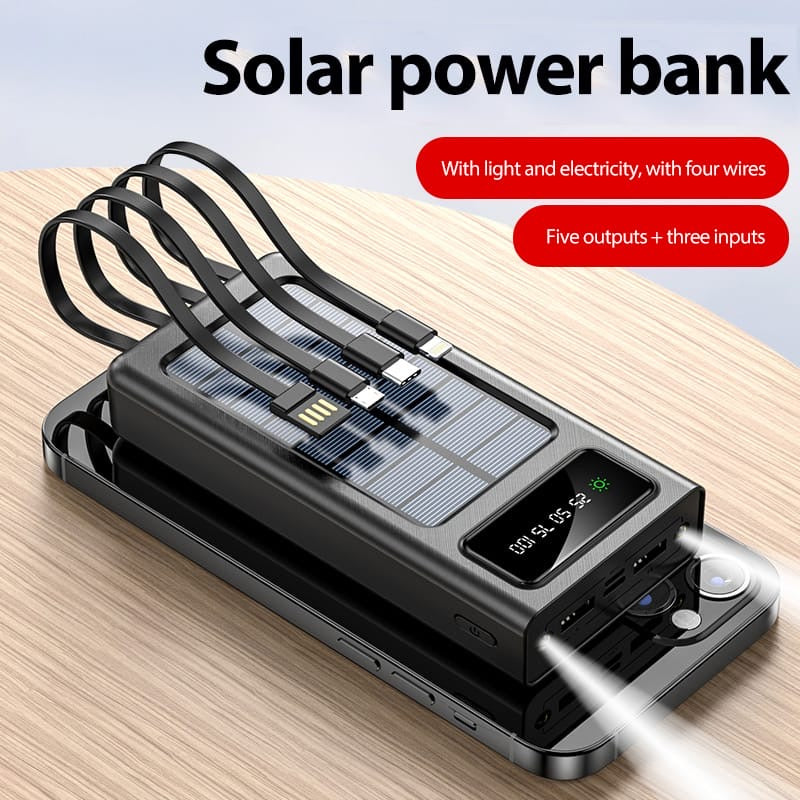 Mi Power Bank 3 Solar Edition – 30,000mAh Ultra-High Capacity & 67W Super Fast Charging