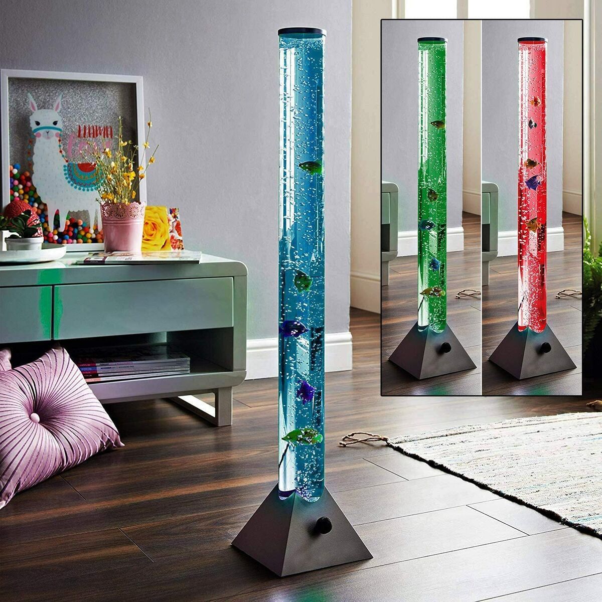 Colour Changing LED Sensory Bubble Fish Lamp.
