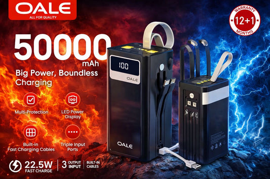 OALE iPower P50000 | 50,000mAh Super Fast Charging Power Bank