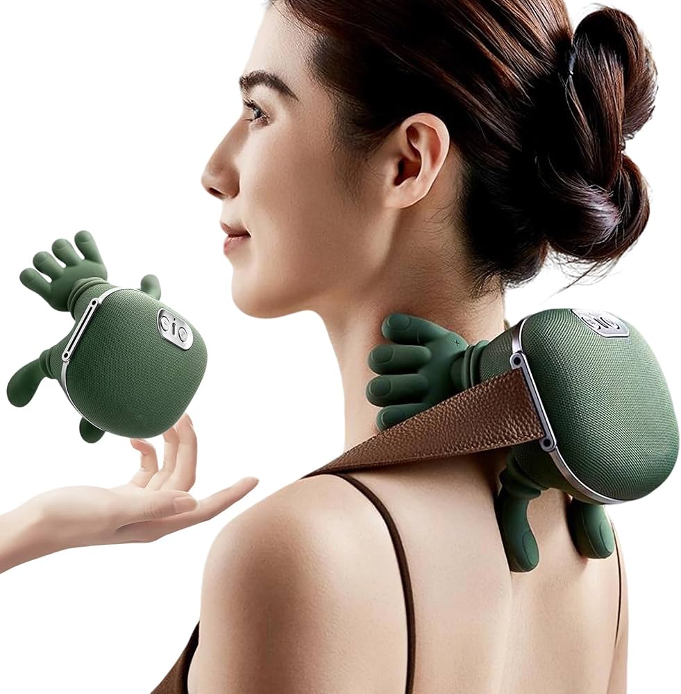 Neck Massager 2025 with Heat - Electric Shoulder & Cervical Massage for Pain Relief