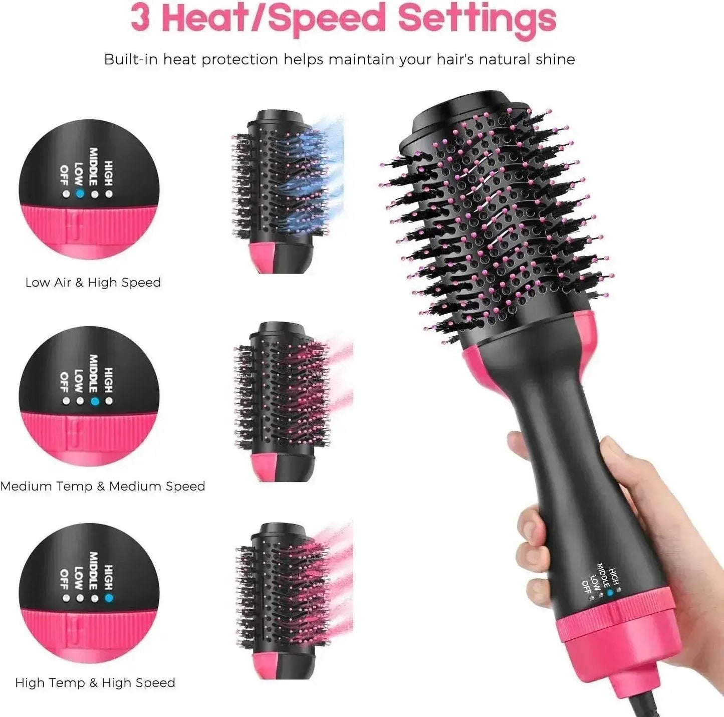 One-Step Hair Dryer & Styler | 3-in-1 Volumizer & Hot Air Brush